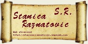 Stanica Ražnatović vizit kartica